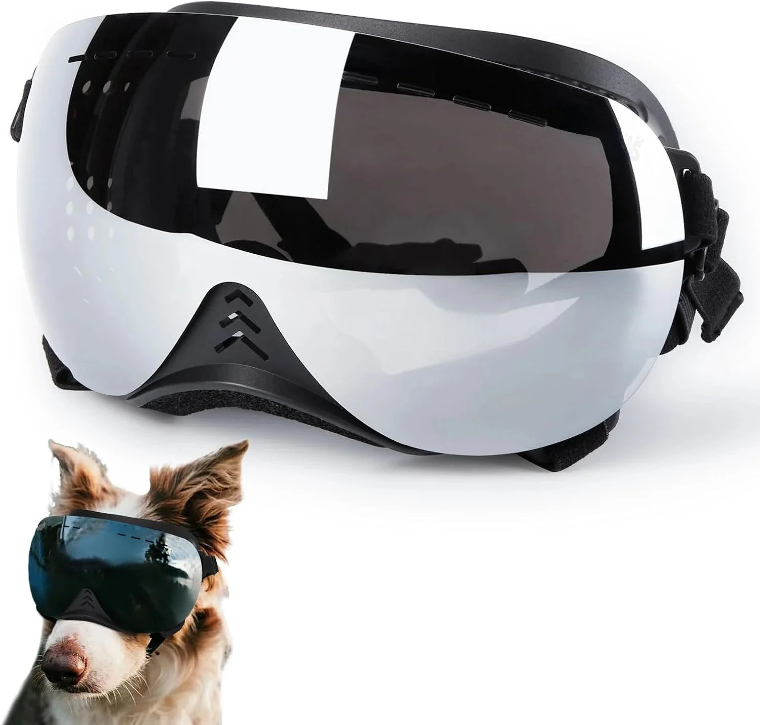 

Protective Goggles For Dogs Cat Outdoor UV Protection Cooling Sunglasses Replaceable Magnetic Lenses Cool Windproof Pet Eye Wear