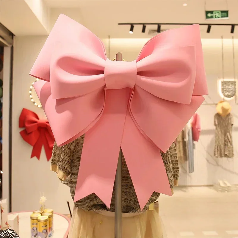 Giant Bow Decorations Shop Display Wedding Arch Decor Birthday Party Festivity Handmade DIY Atmosphere Background Wall