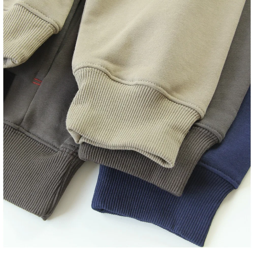 سترة بغطاء للرأس محبوكة باللون الكاكي من ريترو عامي للرجال، بلوفر فضفاض كاجوال بطبقات داخلية