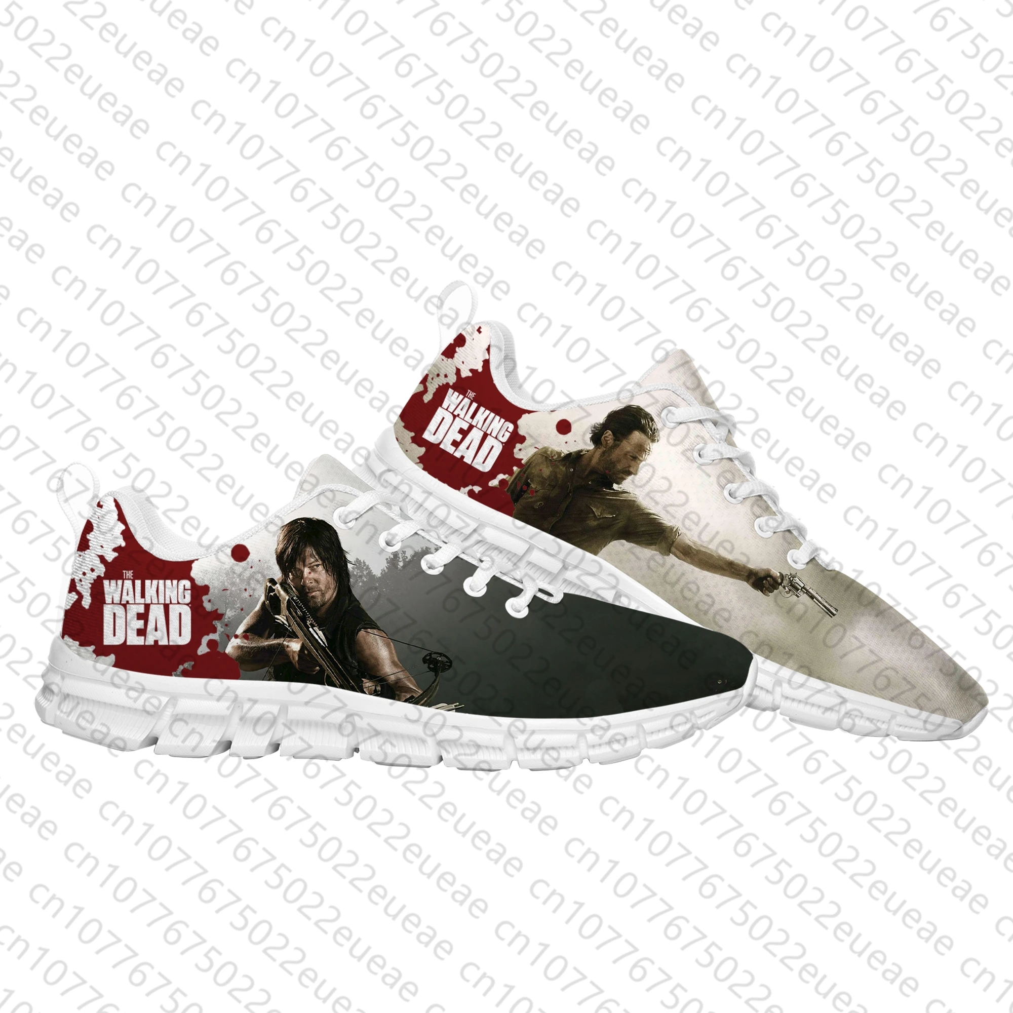 The Walking Dead-Zapatos Deportivos de terror para hombre, mujer, adolescente, niño, zapatillas de deporte para padres e hijos, zapatos personalizados para parejas