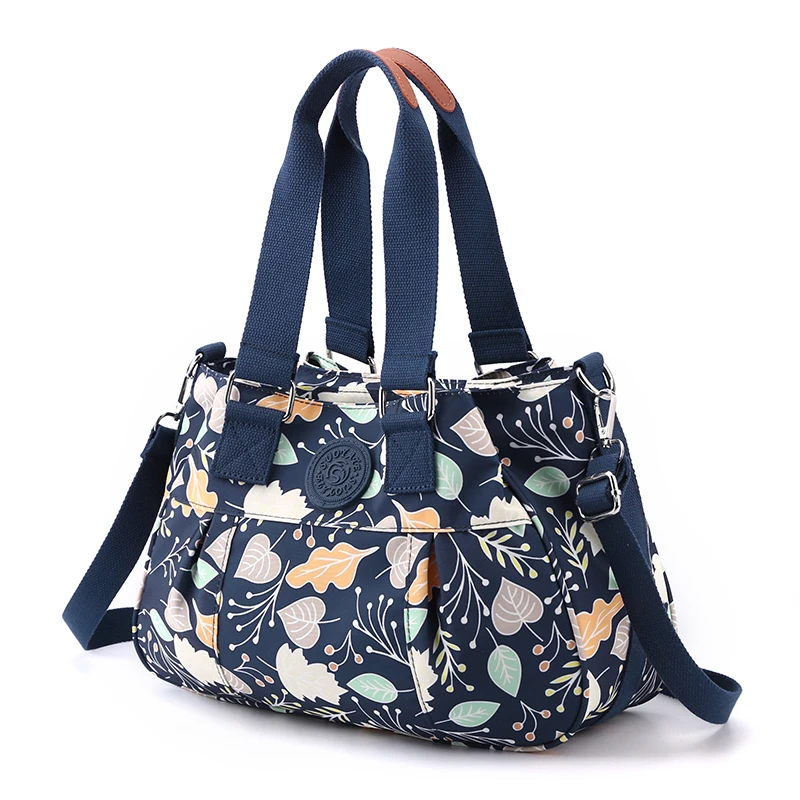 Good quality Female Shoulder Crossbody bags for Women Printed Flower Ladies hand Messenger bags Three-layer main pocket