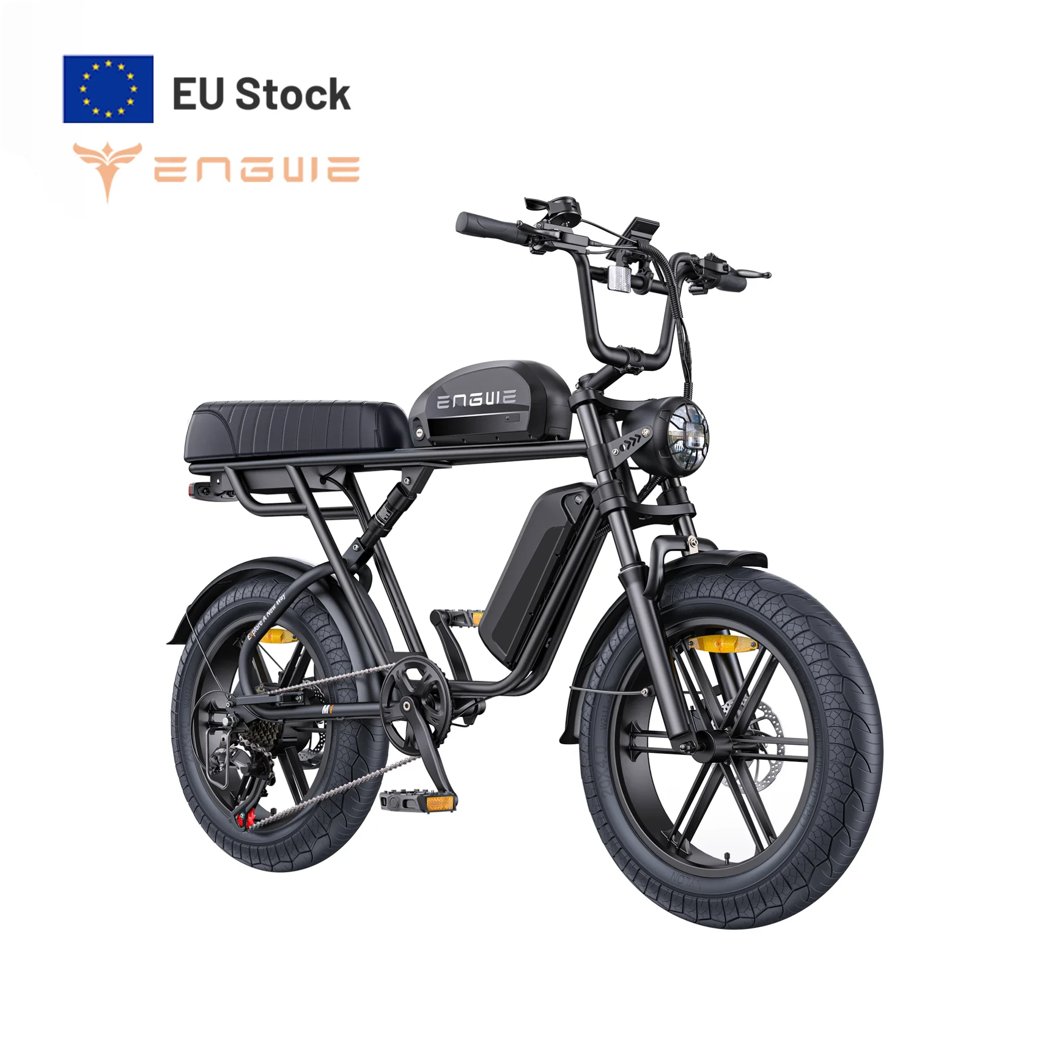 ENGWE M1 250W 48V 15,6/28,6AH doble batería de litio bicicleta eléctrica suspensión Dual 20 pulgadas neumático ancho bicicleta eléctrica de montaña