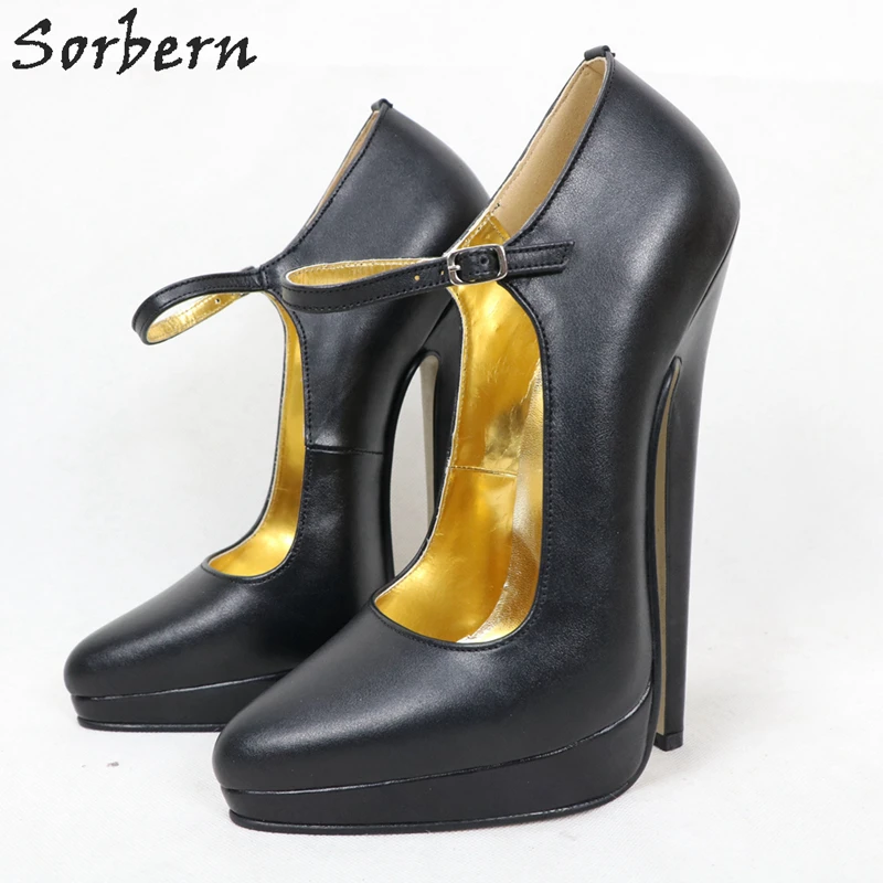 Sorbern białe Slingback kobiety buty Pump 20Cm wysoki obcas platformy szpiczasty palce poślizgu na lato w stylu buty na zamówienie 18Cm obcasy