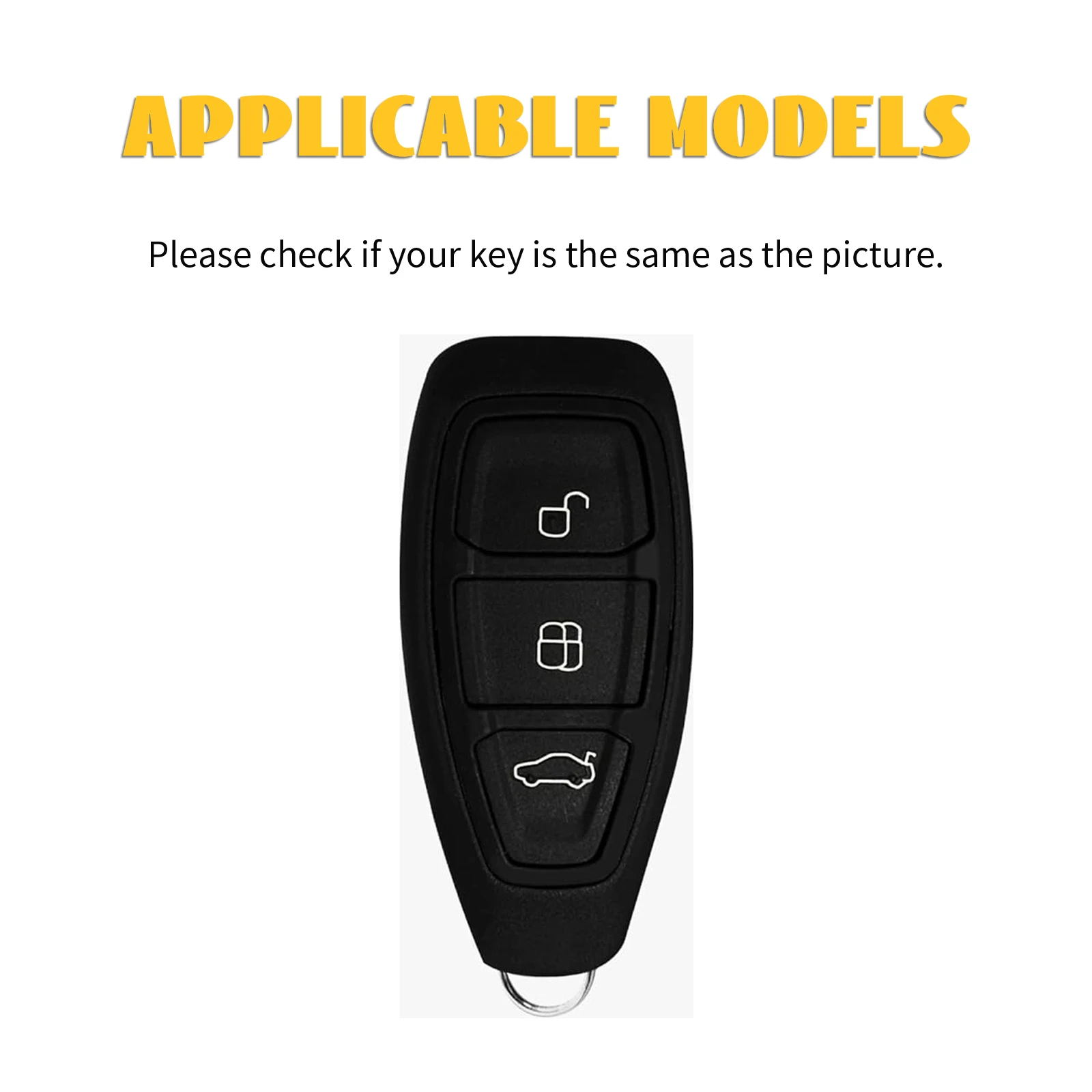 3 Buttons Car Key Case For Ford C-Max Mondeo Kuga Fiesta Titanium Ford Focus 3 4 ST MK3 MK4 Key Fob Cover Case Bag