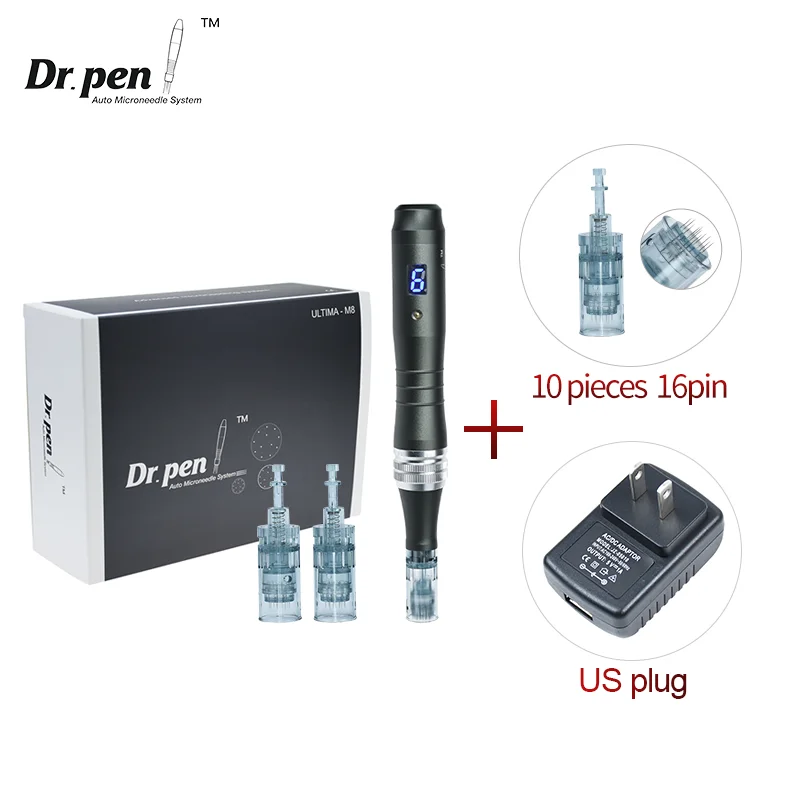 Authentic Dr pen Ultima M8 Microneedling With 12 pcs Needles Face Care Wireless Derma Pen Beuty Machine 0.25 mm needle length image 3