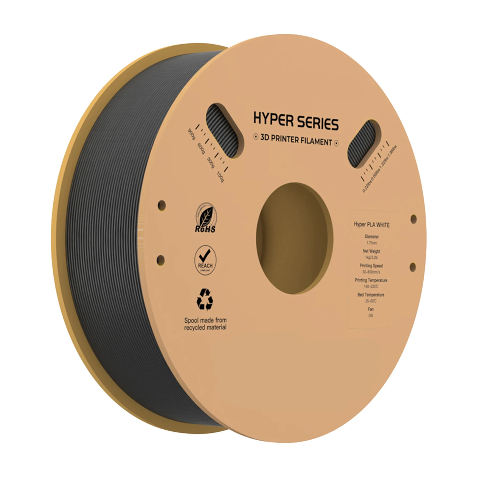 

Creality Hyper PLA Filament 1,75 мм, высокая жидкость, высокоскоростной материал для 3D-печати, стабильная экструзионная катушка, размер 1 кг (2,2 фунта)