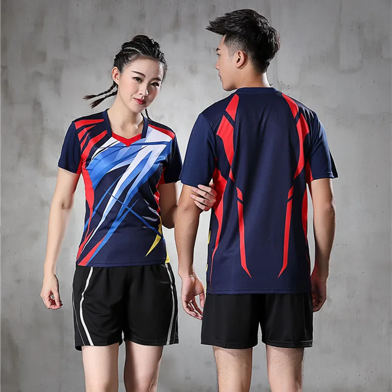 Badminton sport shirts,quick dry Table Tennis Uniforms Kit Short Sleeved T-shirt,Tennis Shirts, fitnesslife Badminton t-Shirts