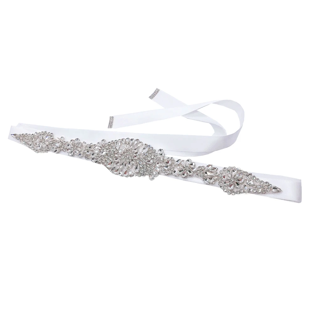 

Bridal Rhinestone Wedding Girdle Bridesmaid Decor Elegant Wide Sparkly Maple Leaf Shaped For Bridal Dress Party Formal Occasions