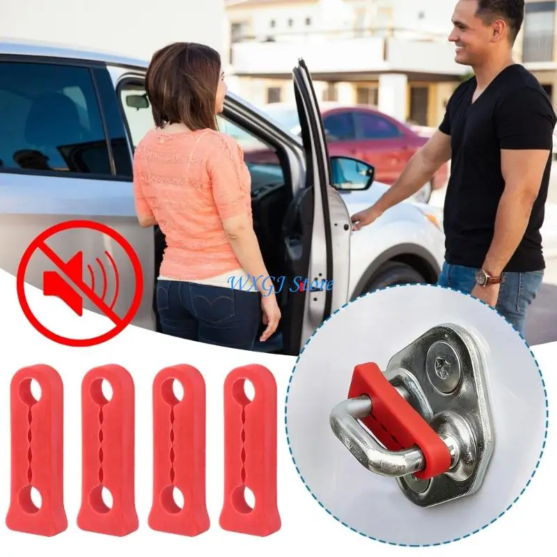 37JE Auto Accessory Door Lock Sound Deadener Damper Buffer Car Door Damper Quiet Noise Deaf Soundproofing Seal