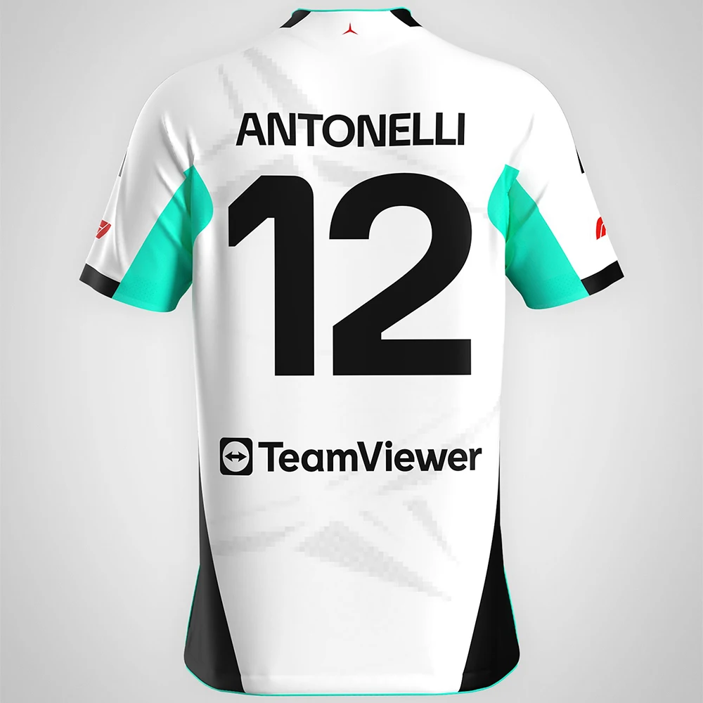 

2026 New Italian Racing Driver Andrea Kimi Antonelli # 12 Jersey Men Women Oversized Breathable Quick Drying Sports Shirt