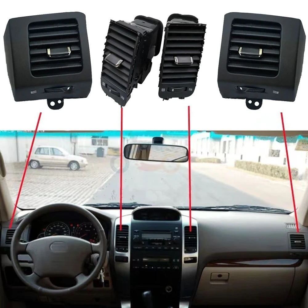 Clip de ventilación de aire acondicionado de coche para Toyota Land Cruiser Prado 120 Lexus GX 470 2003 - 2009 salida de aire del tablero Penal