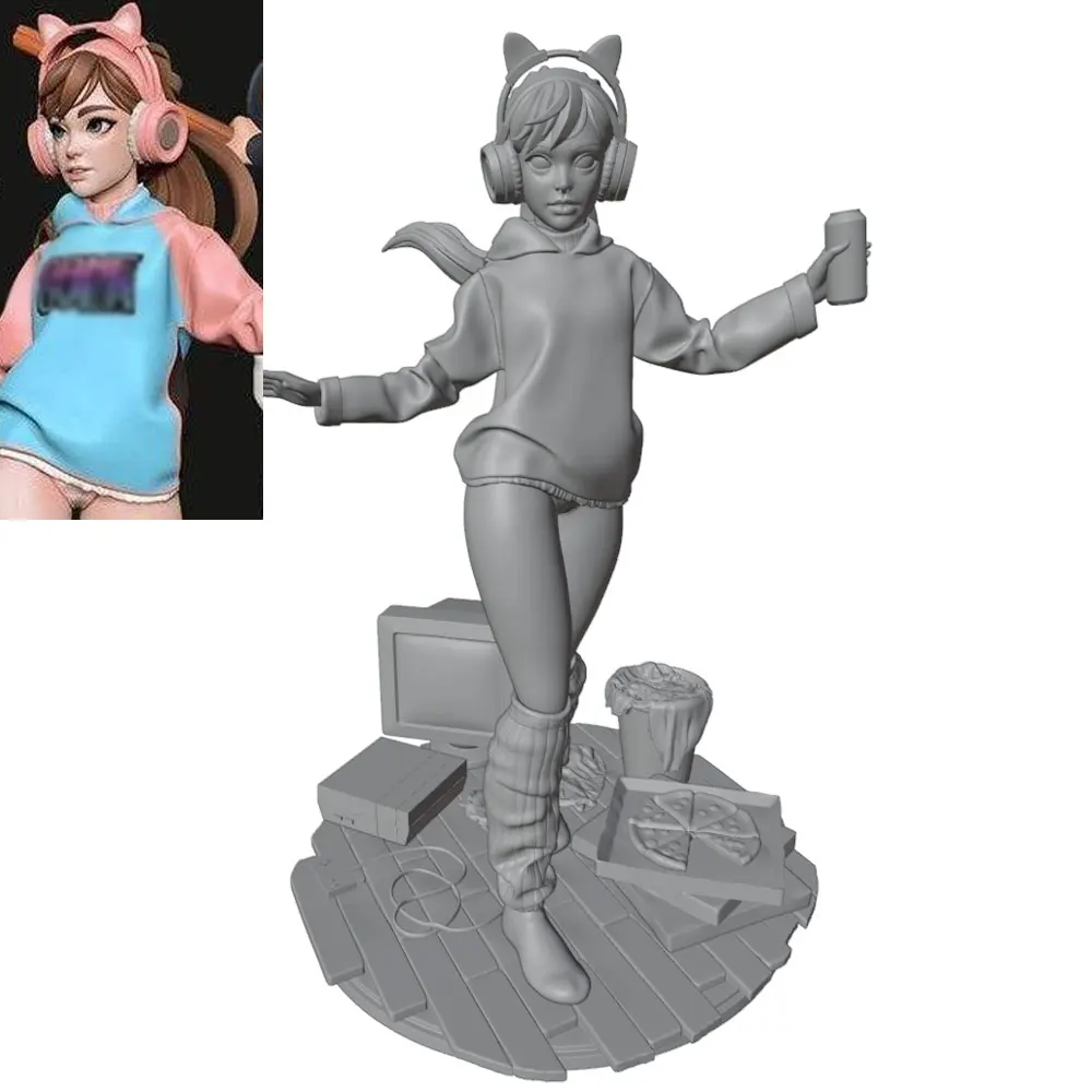 Figura estatua hazlo tú mismo de personaje anime impresa en 3D
