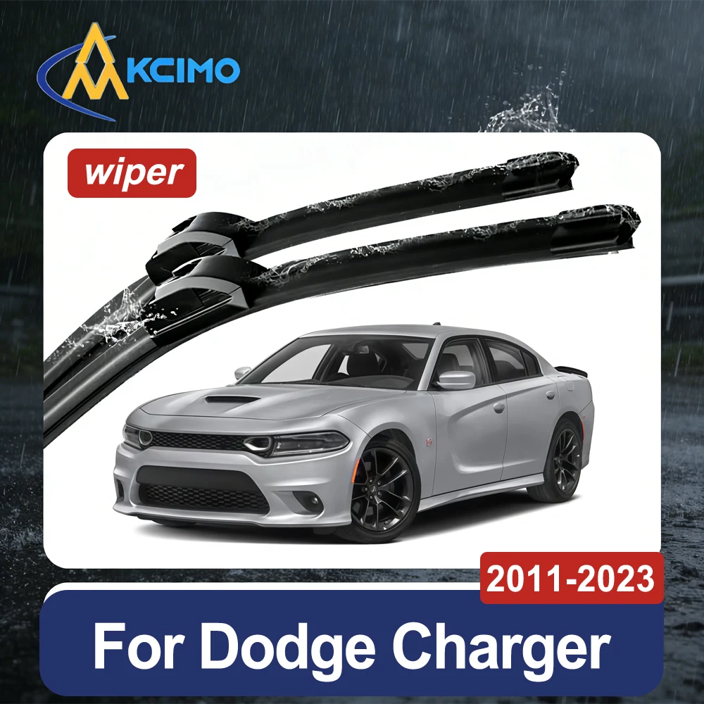 

Front Windshield Wipers for Dodge Charger LD 2011-2023 Durable Rubber All-Weather Protection Wiper Blade Set of 2