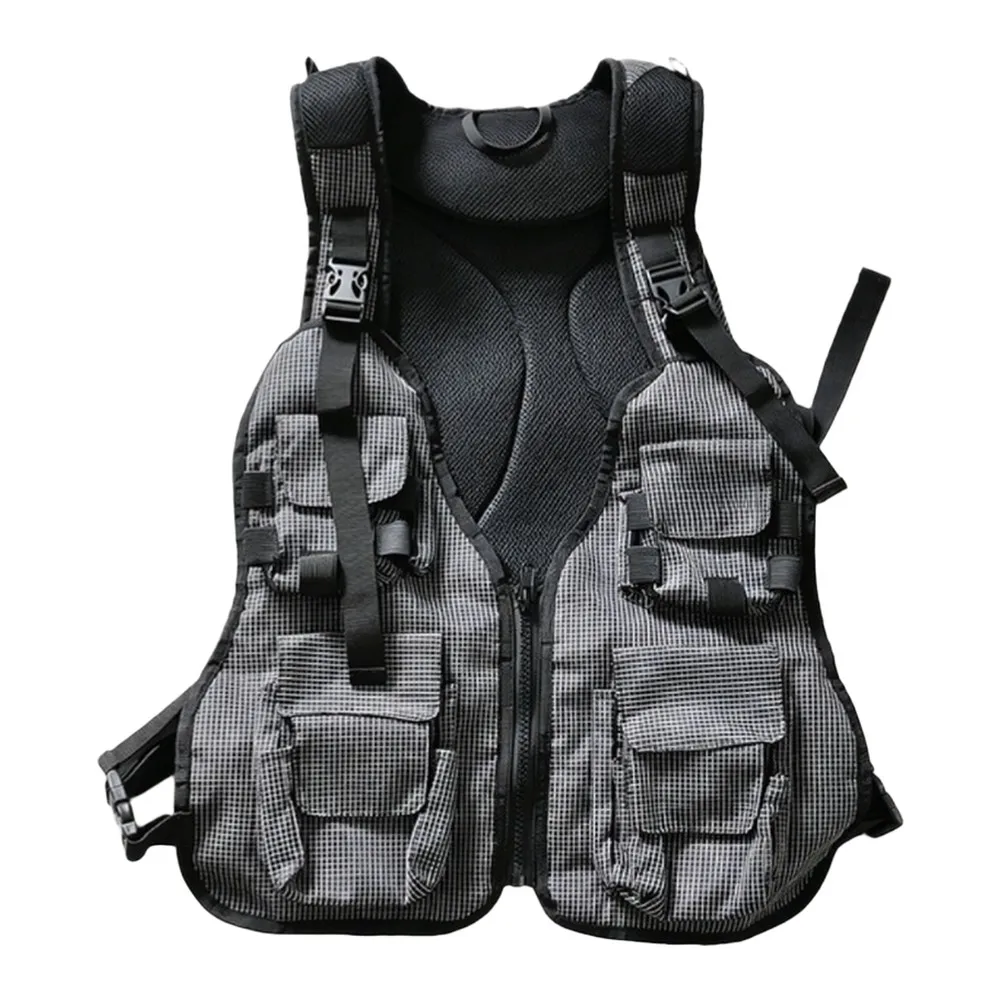 Fly Fishing Vest Built for Durability and Function 10+ Pockets Reinforced Nylon Adjustable Straps 3D Mesh Ventilation