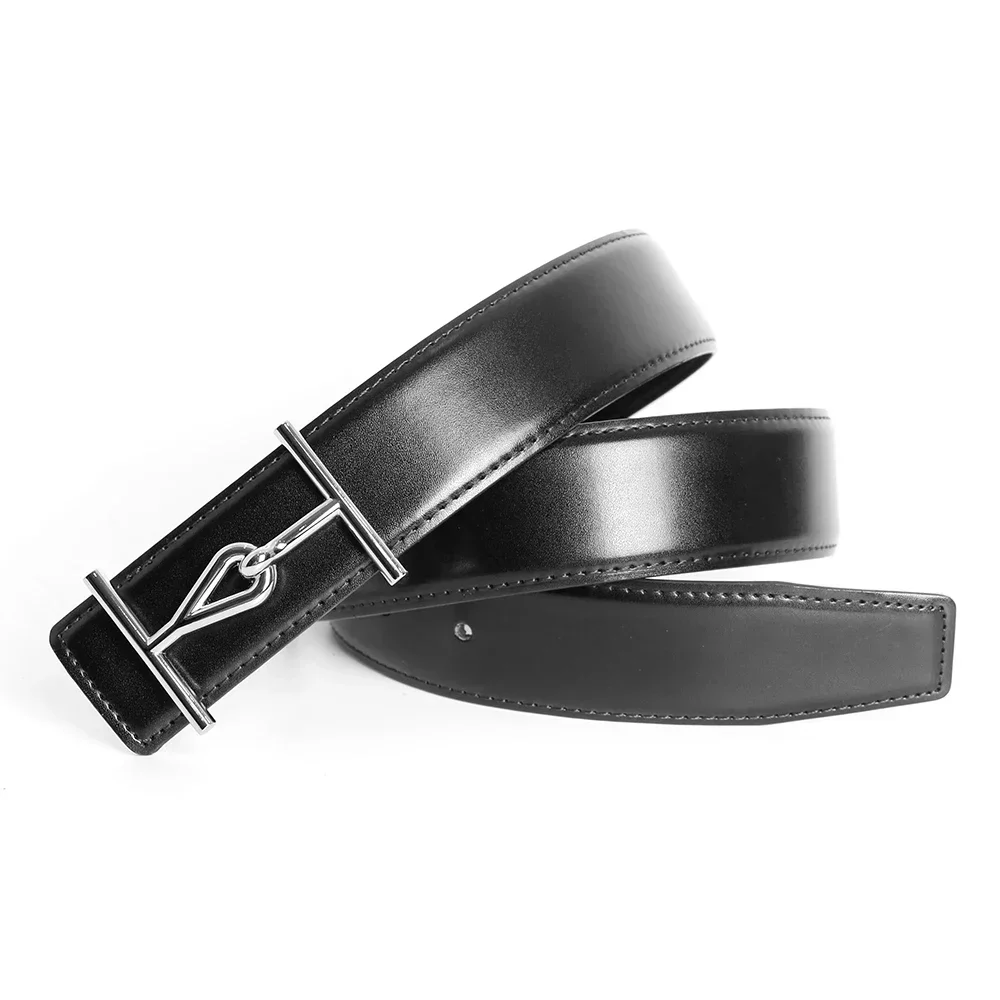 

Luxury Designer Brand Belt Men High Quality Women Genuine Real Leather Dress Strap for Jeans Waistband Business Casual 3.8cm