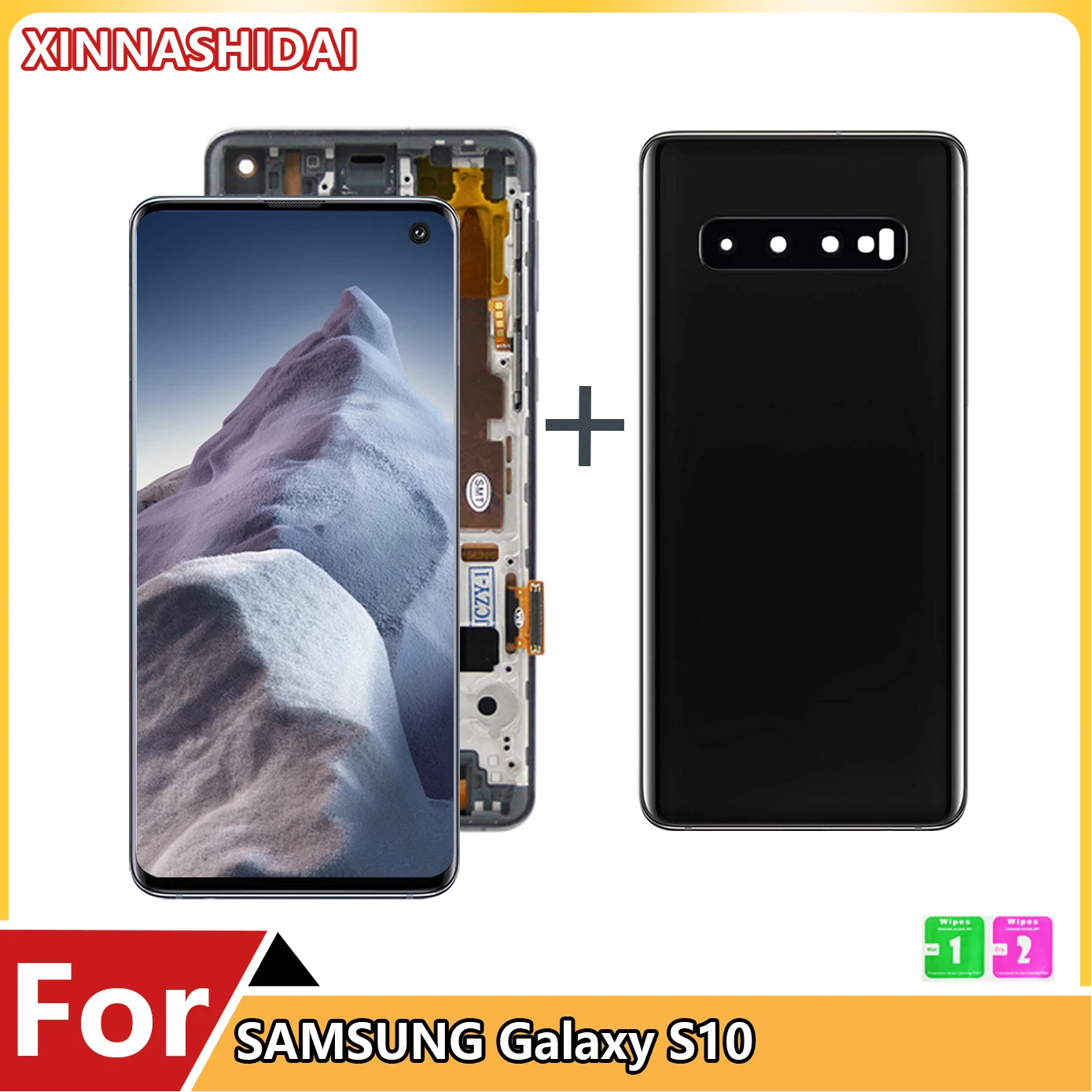 TFT S10 with frame Screen For Samsung Galaxy S10 SM-G973F SM-G973U SM-G973W LCD Display Touch Screen Digitizer Repair Parts