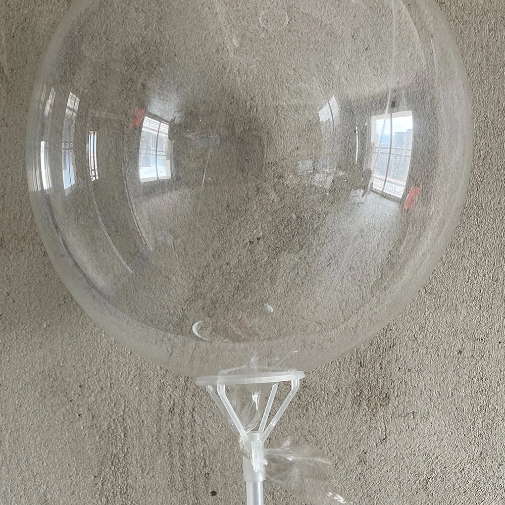 10-20 pcs Bobo Balloons Accessories Big Cups Bubble Balloons Transparent Giant Foil Ballons Tool Clear Cups Holder No Stick Cups