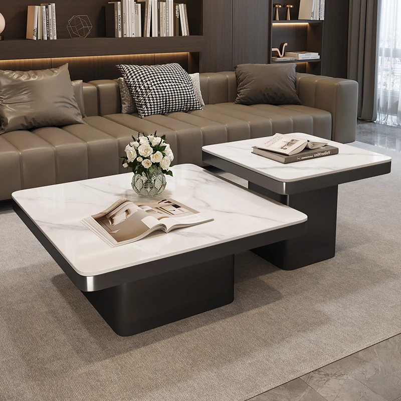 

Italian Square Coffee Table Bedroom Modern Luxury Minimalist Coffee Table Unique Design Mesas De Centro Para Sala Furniture