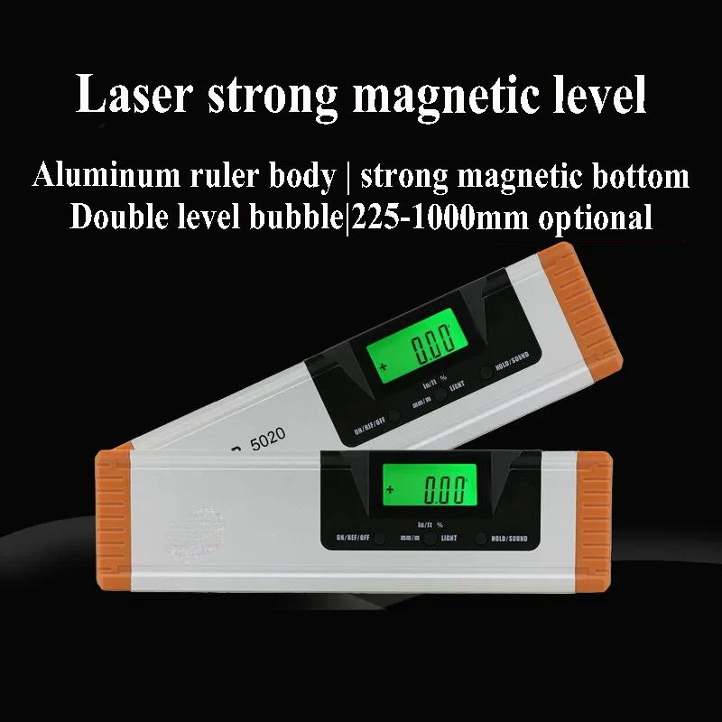 

Digital Display Spirit Level Angle Ruler Angle Slope Tester Magnets Protractor Ruler Laser Digital Level Upright Inclinometer