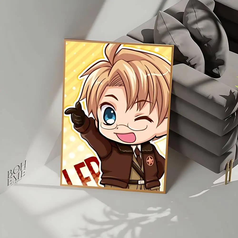 أنيمي Hetalia محور القوى المشارك لا مؤطرة المشارك كرافت نادي بار ورقة Vintage ملصق جدار الفن اللوحة غرفة نوم دراسة ملصقات