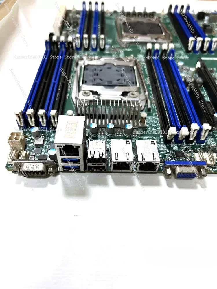 Disassemble Ultra-Micro X10DRG-Q Dual-Channel X99 Mainboard 4-Channel GPU Graphics Card Deep Learning