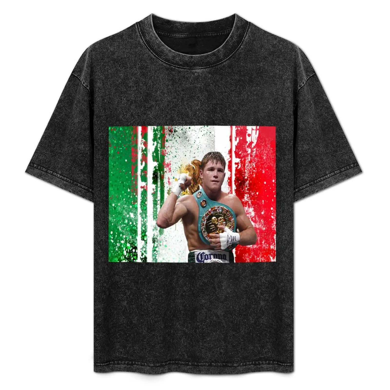 

Saul Canelo Alvarez Boxing Mexico flag T-Shirt summer tops Personalized t-shirt vintage mens graphic t-shirts anime
