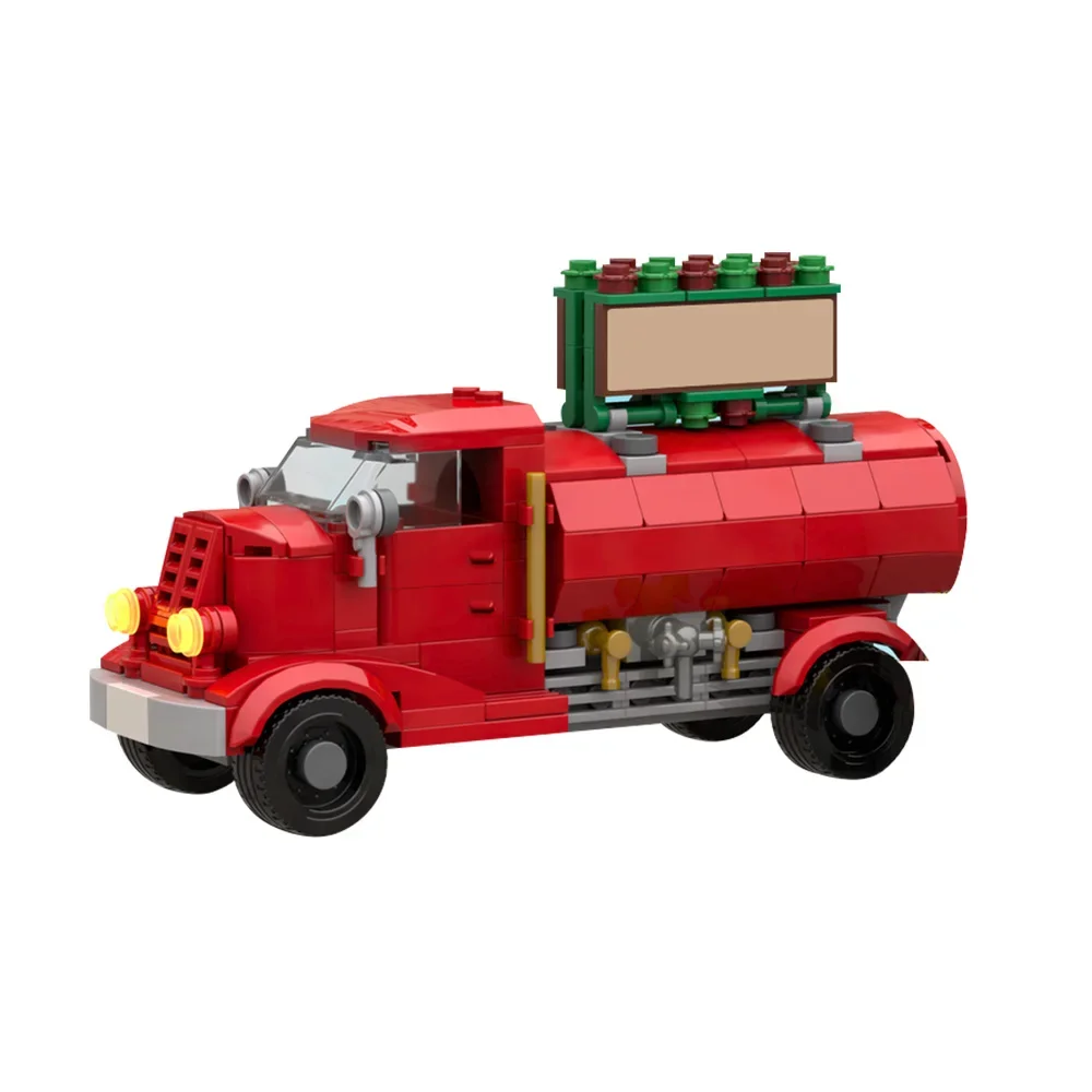 

Gobricks MOC Christmas Hot Cocoa Truck Building Blocks Model Winter Village Hot Cocoa Truck Bricks DIY Assembly Toys Kids Gifts