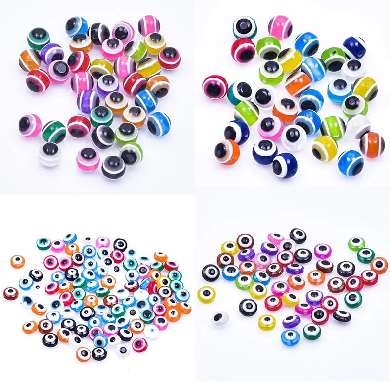 

50pcs Alloy Creative Devil's Eye Charm Pendant Fashion Handmade Bead Wearing Jewelry Making Supplies Fashion Necklace Accessorie