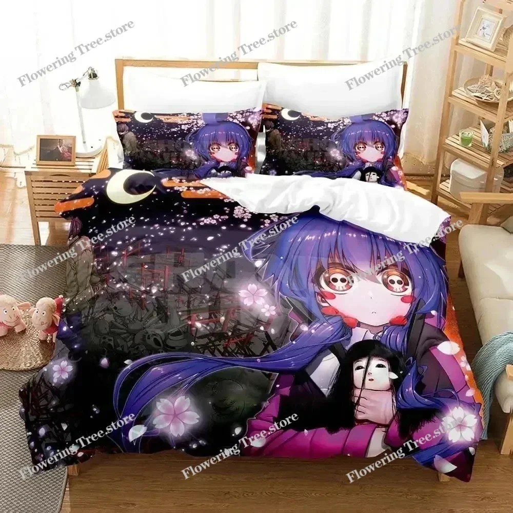 

Anime Dark Gathering Bedding Set Duvet Cover Bed Set Quilt Cover Pillowcase Comforter king Queen Size Boys Adult Bedding Set