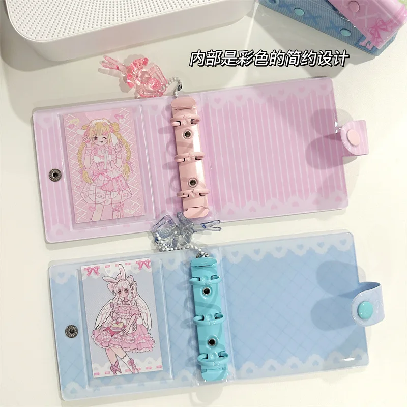 3 Inch Mini Photo Album, Heart Hollow Card Binder Photo Card Holder