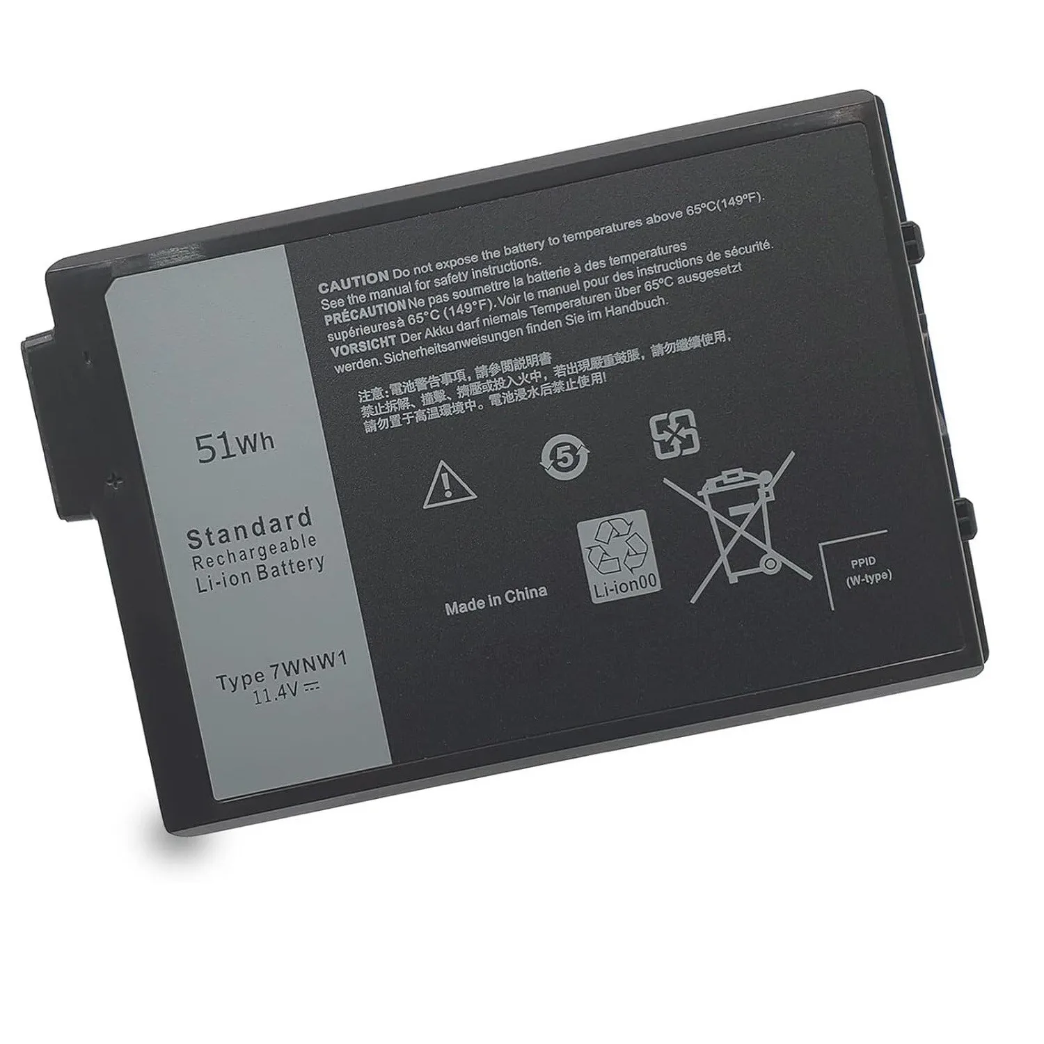 

New OEM 51Wh 7WNW1 Laptop Battery for Dell Latitude 5424 5420 Latitude 7424 Rugged P137G P85G P86G P137G001 P137G002 P85G001