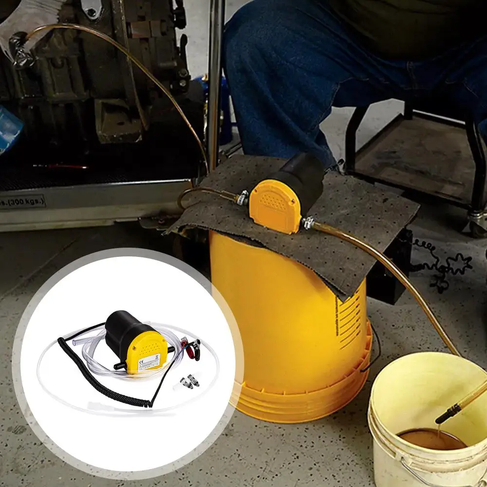 مضخة زيت محرك السيارة 12 فولت حوض سائل الديزل الكهربائي النازع مضخة نقل الوقود مع أنابيب لقارب دراجة نارية U2Q8