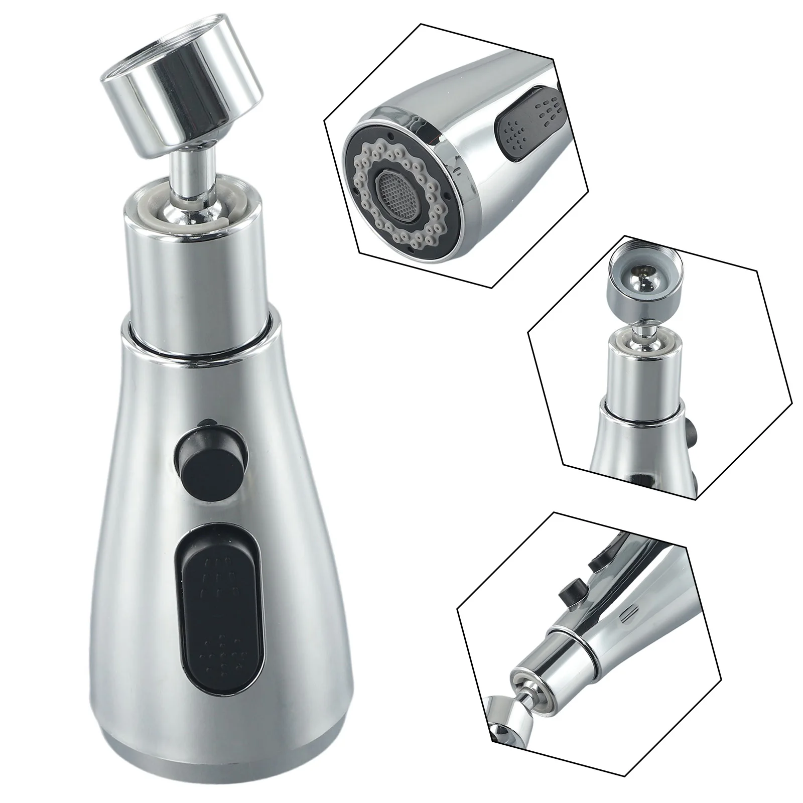 

360° Rotary Joint Tap Sprayer Kitchen Faucet Anti-splash Head Faucet Extender For Wash Vegetables Dishes Kitchen Accessories