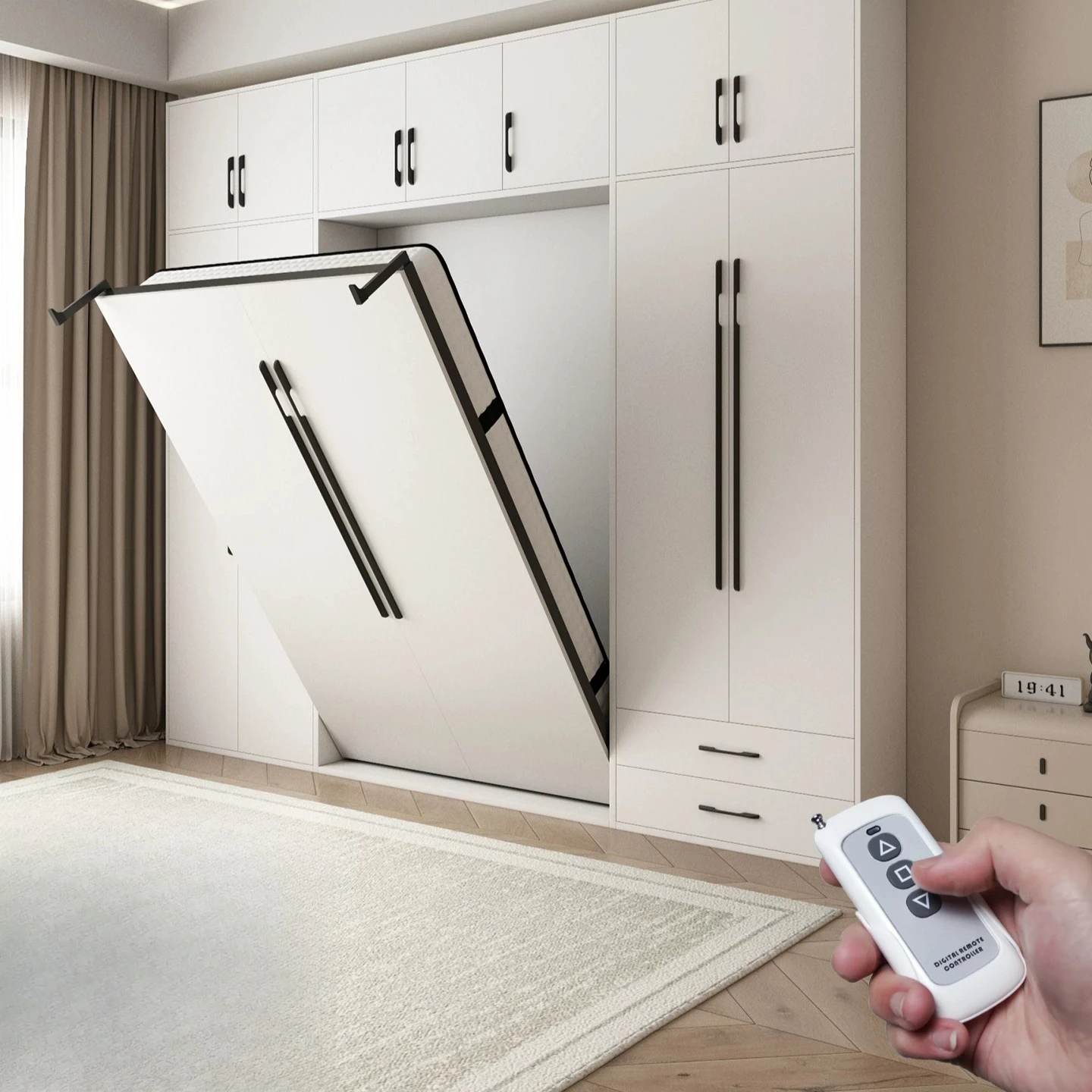 Invisible Adults Folding Bed Double Sleeping Pull Down Clearance Bed Portable Space Saving Cama Barata Bedroom Furniture