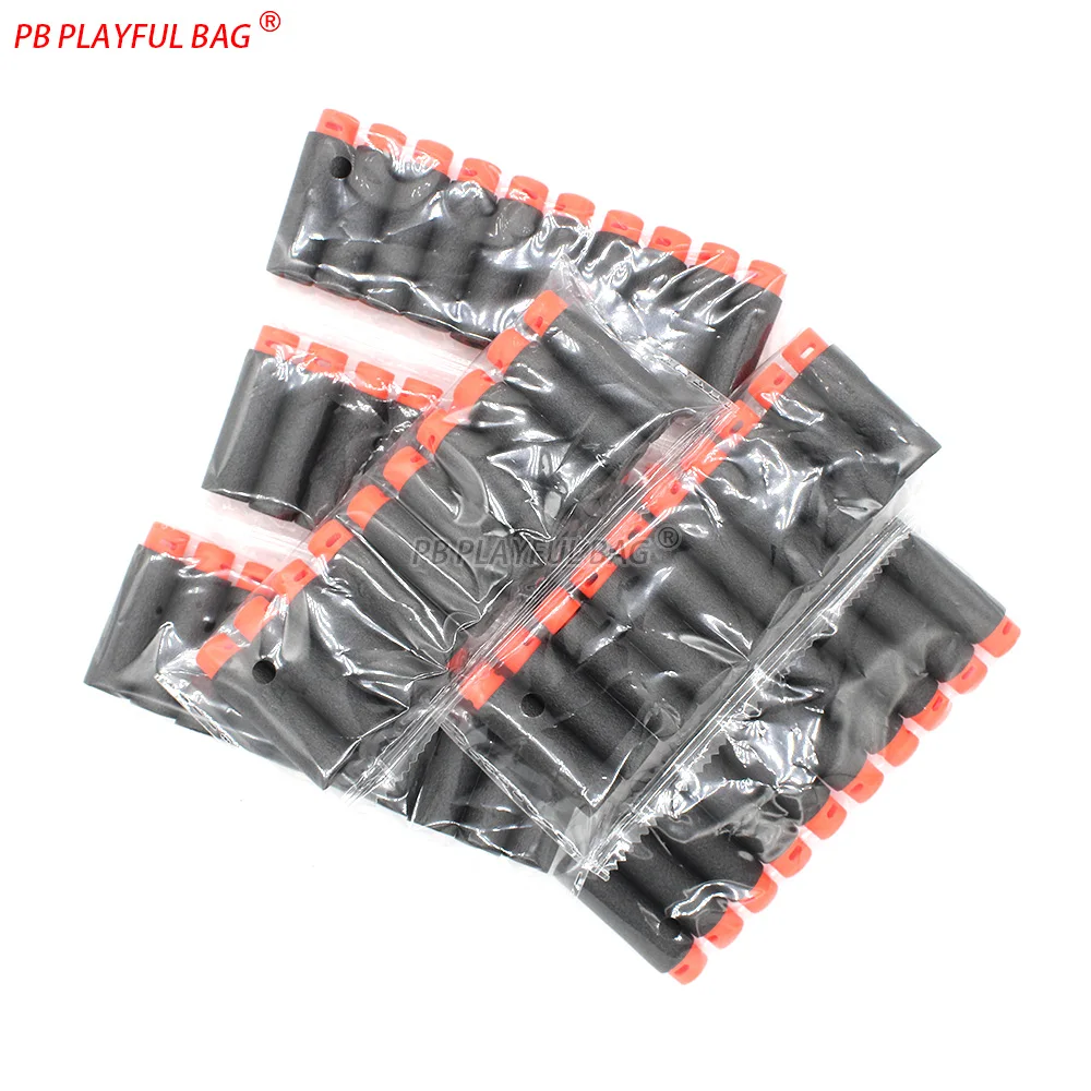Playful Bag 4.6x1.3cm Soft Foam Bullets EVA Sponge Dart Ammo Refill for Toy Guns Safe Shooting Game Accessories QJ87 view 6