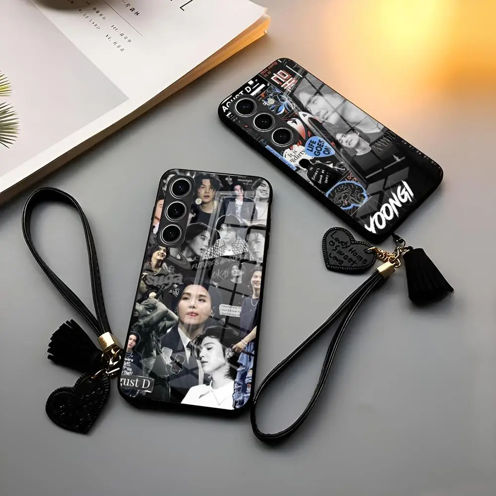 Чехол для телефона SUGA D-DAYs для Samsung Galaxy S25 S24 S23 S22 S20 S21 Note20 Ultra Plus Fe Glass Cover