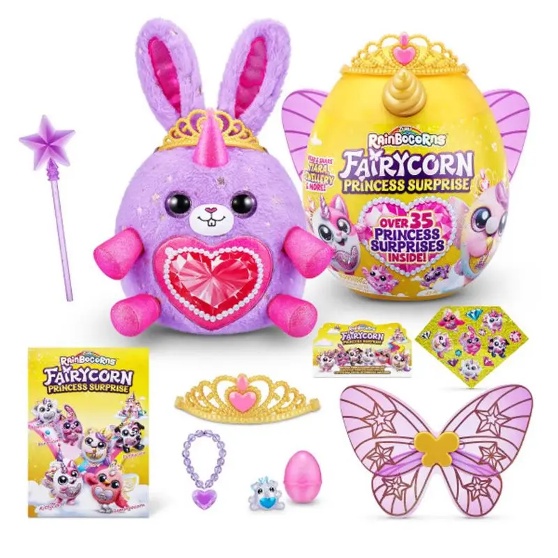 

Zuru Rainocorns Princess Surprise (Rabbit) Can Collect Plush Stuffed Animals Surprise Eggs Wear Fairy Wings Magical Princesses