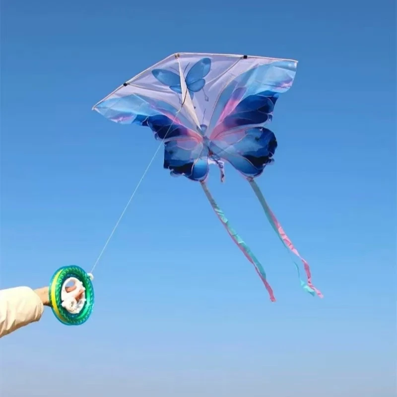 Vlindervlieger voor kinderen vliegers fabriek strandsport spelen vogel Vliegerlijn koinobori Vlieger surfen flowform Chinese vliegerstof