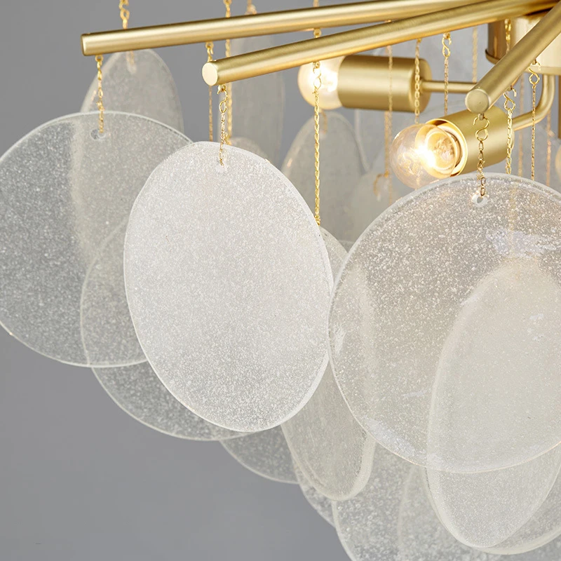 Indoor Lighting Glass LED Tree Branch Chandelier Metal Luxury Pendant Lamp Living Room Decor Kitchen Island Hanging Lamp Fixture