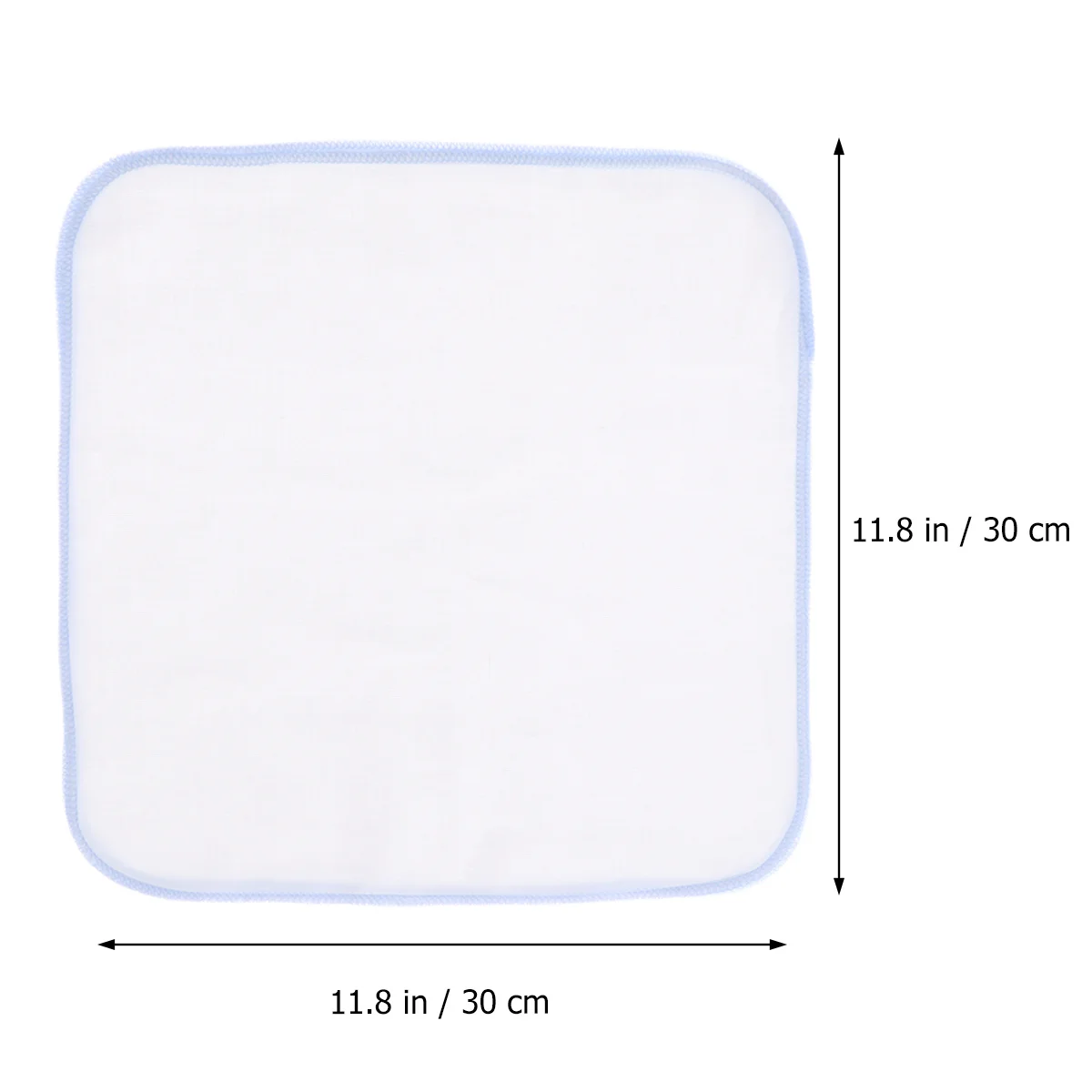 10 قطعة مناشف تغذية الطفل الشاش المزدوج كبير لينة الأزرق ماصة مناشف التمريض منحني صالح للطفل الرقبة الكتف #5