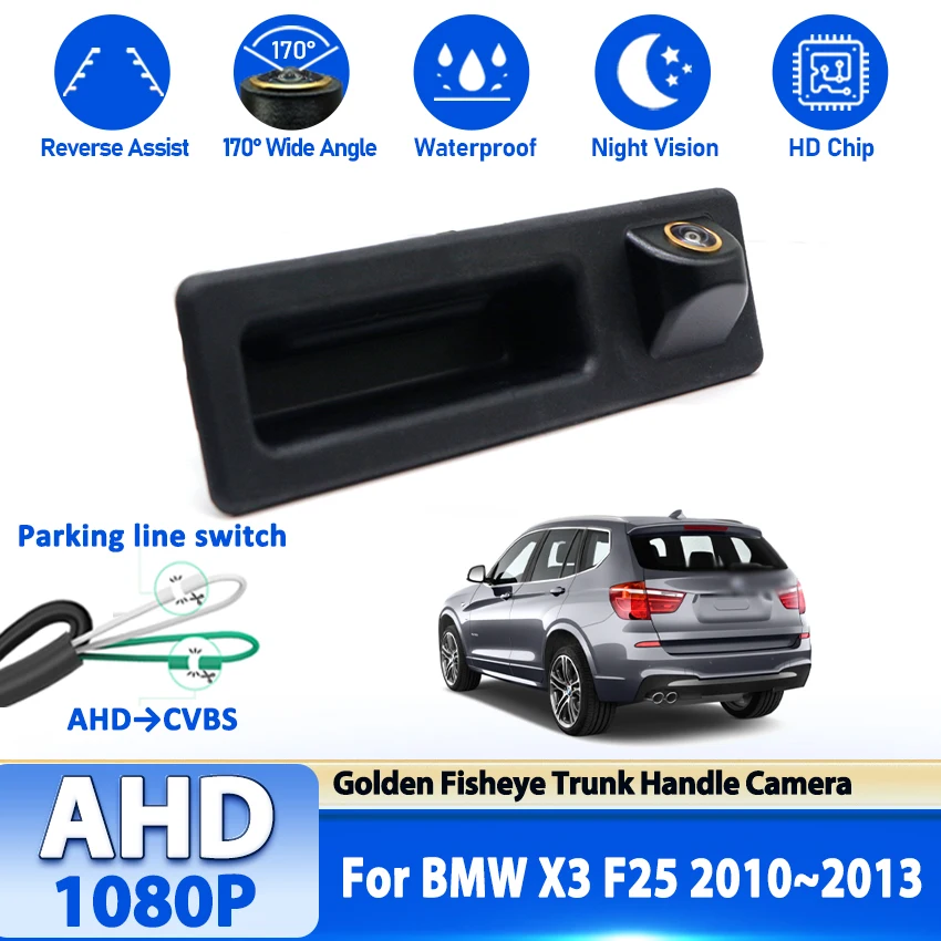 bmw-x3-f25-2010-2011-2012-2013用-ccd-hd-ahd-トランクハンドルリアビューカメラ、バックアップ-リバース-パーキングモニター、ナイトビジョン170°-°