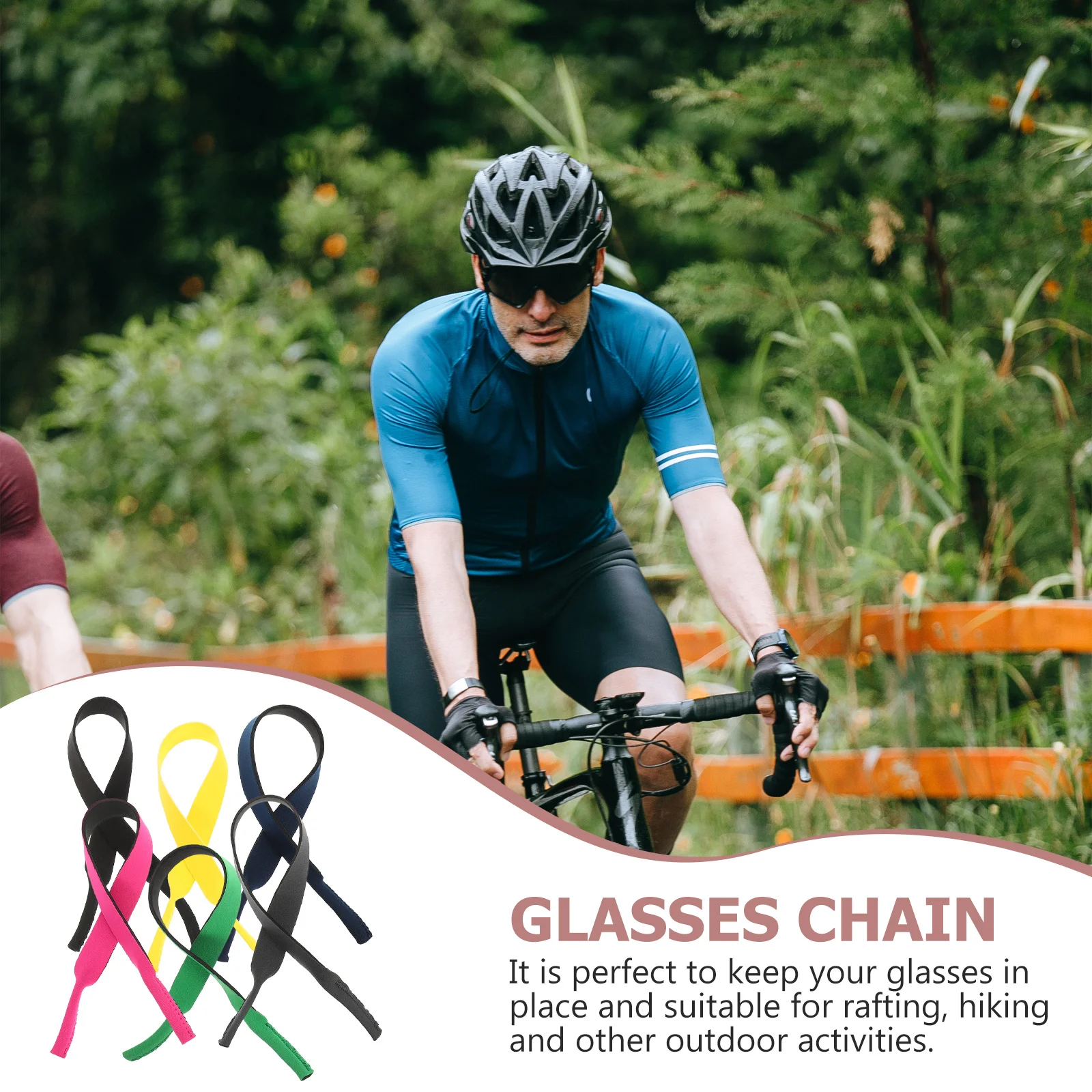 

6pcs Eyeglasses Strap Springy Stretchy Fit For Wide Narrow Frames Non-Slip Outdoor Sports Cycling Running Fishing Hiking