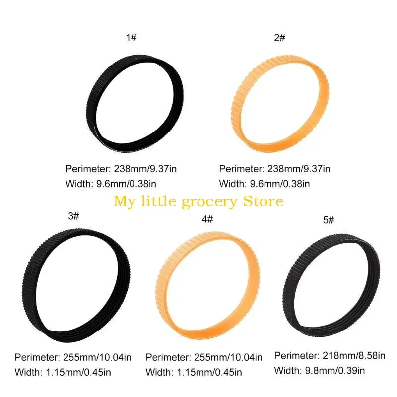 D5BD Pack of 2 Color Planer Driver Belts Durablely for 1900B BKP180 KP0810