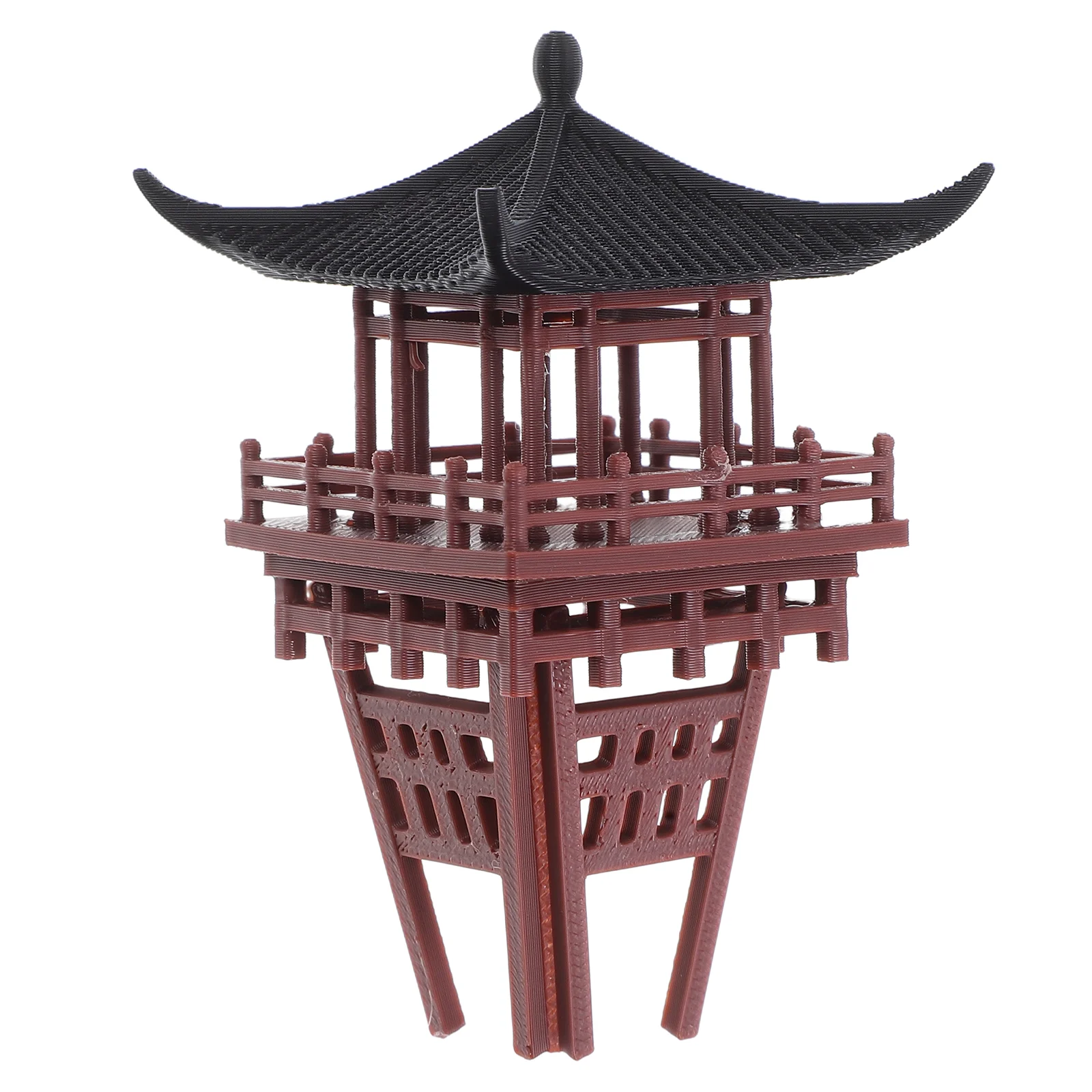 

Vintage Decor Chinese Retro Architecture Pagoda Rockery Japanese Garden Statue Miniatures