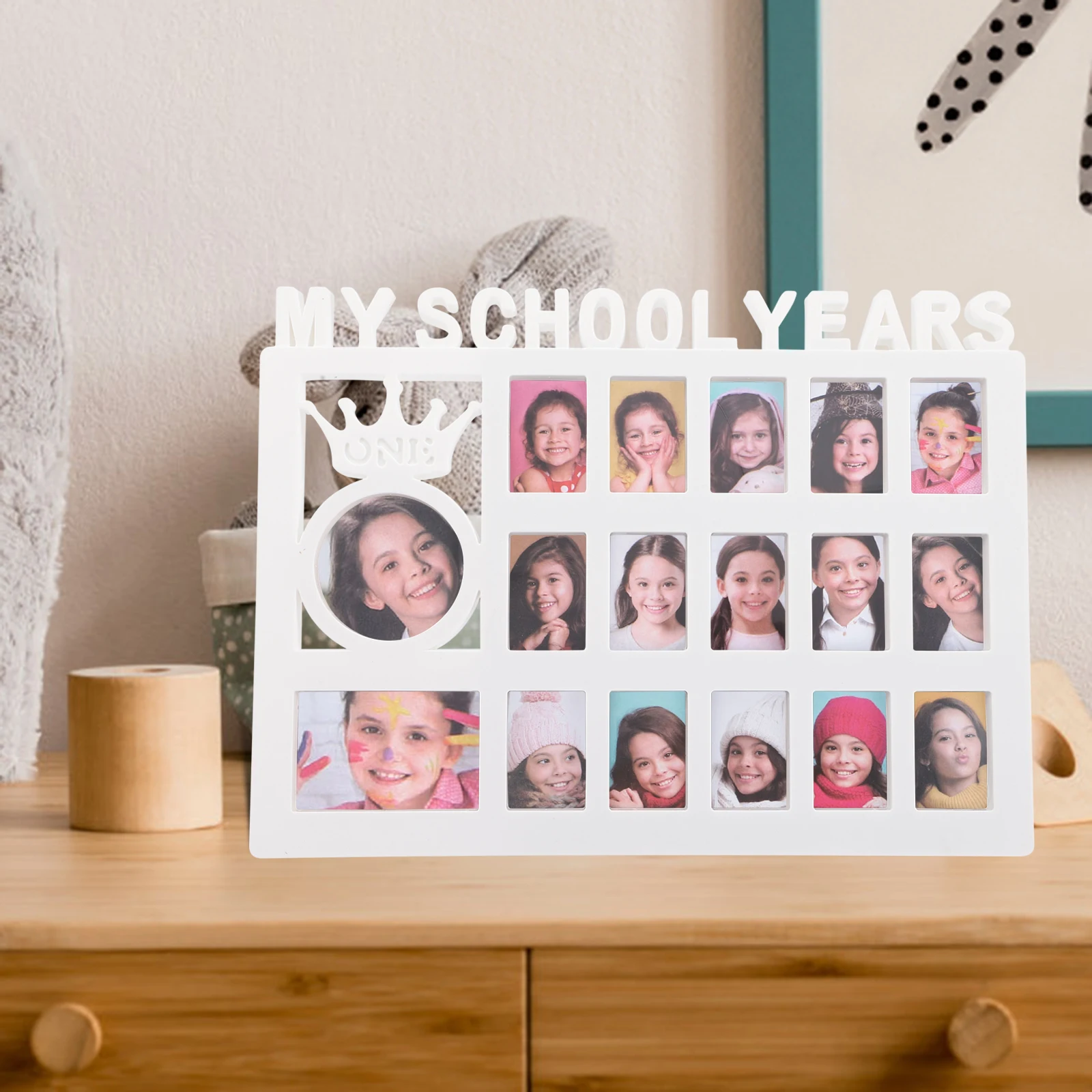 

Hard to Deform Photo Frame Growth Display Home Decor School Pictures School Years Picture Frame Photo Frames