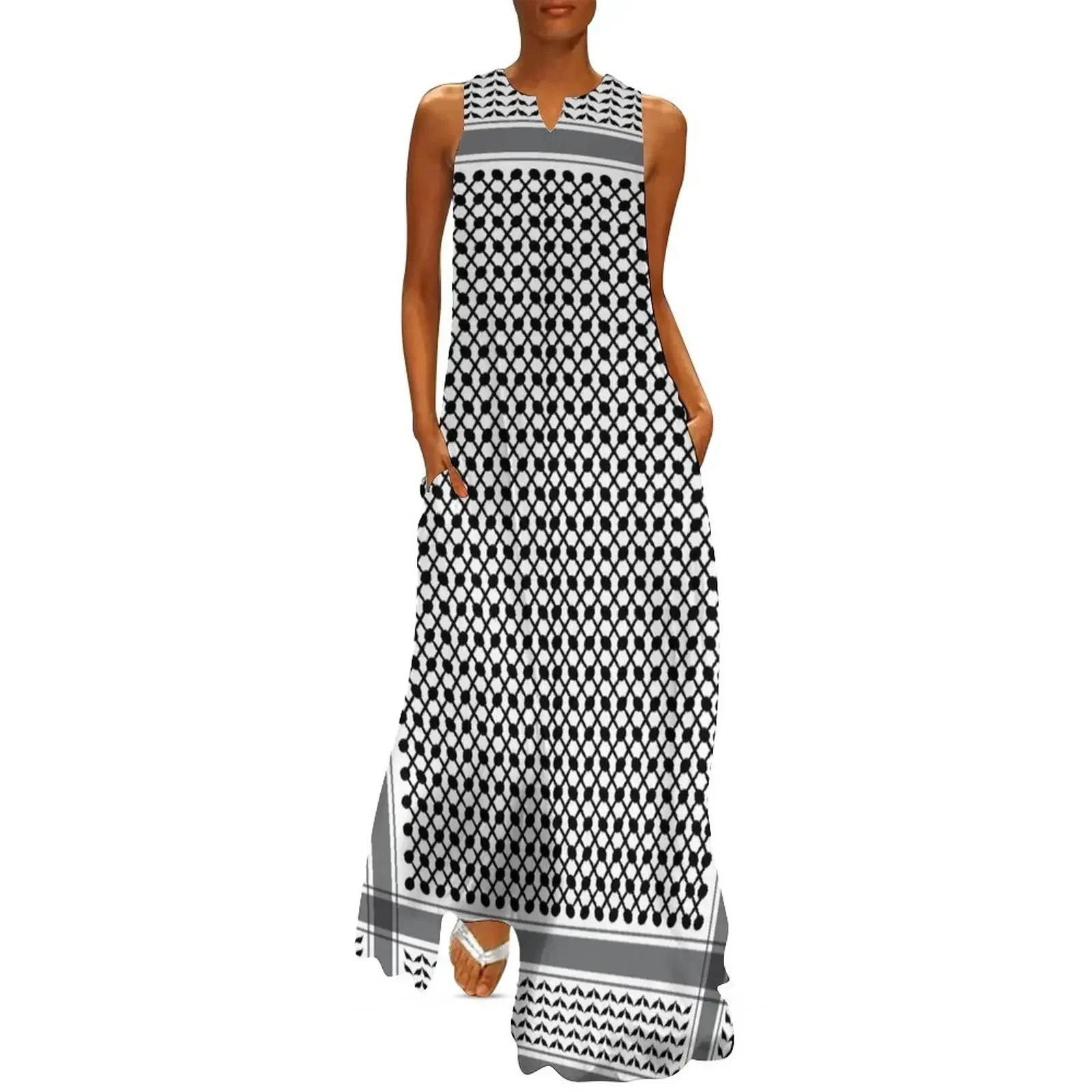 

The modern great keffiyeh Long Dress Women's evening dress Dresses for wedding party clothes for woman Dress