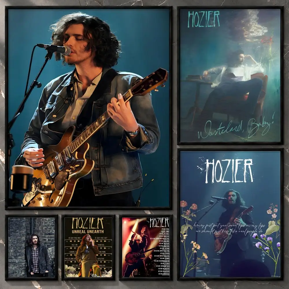 Hozier Irish Singer Songwriter Folk Soul Rock Alternative Music Poster Aesthetic Unframed Wall Prints for Bedroom & Living Room