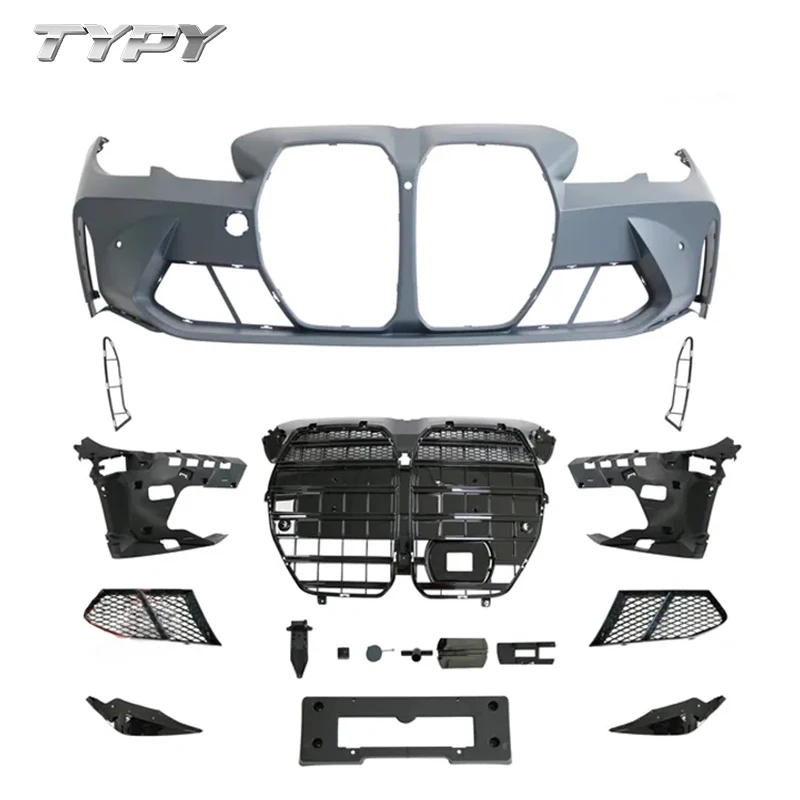 

Car Modified Front Bumper with Grille Assy BodyKit For BMW 3 Series G20 Upgrade to M3 G80 1:1 Body Kits 2019-2020 Body Kit