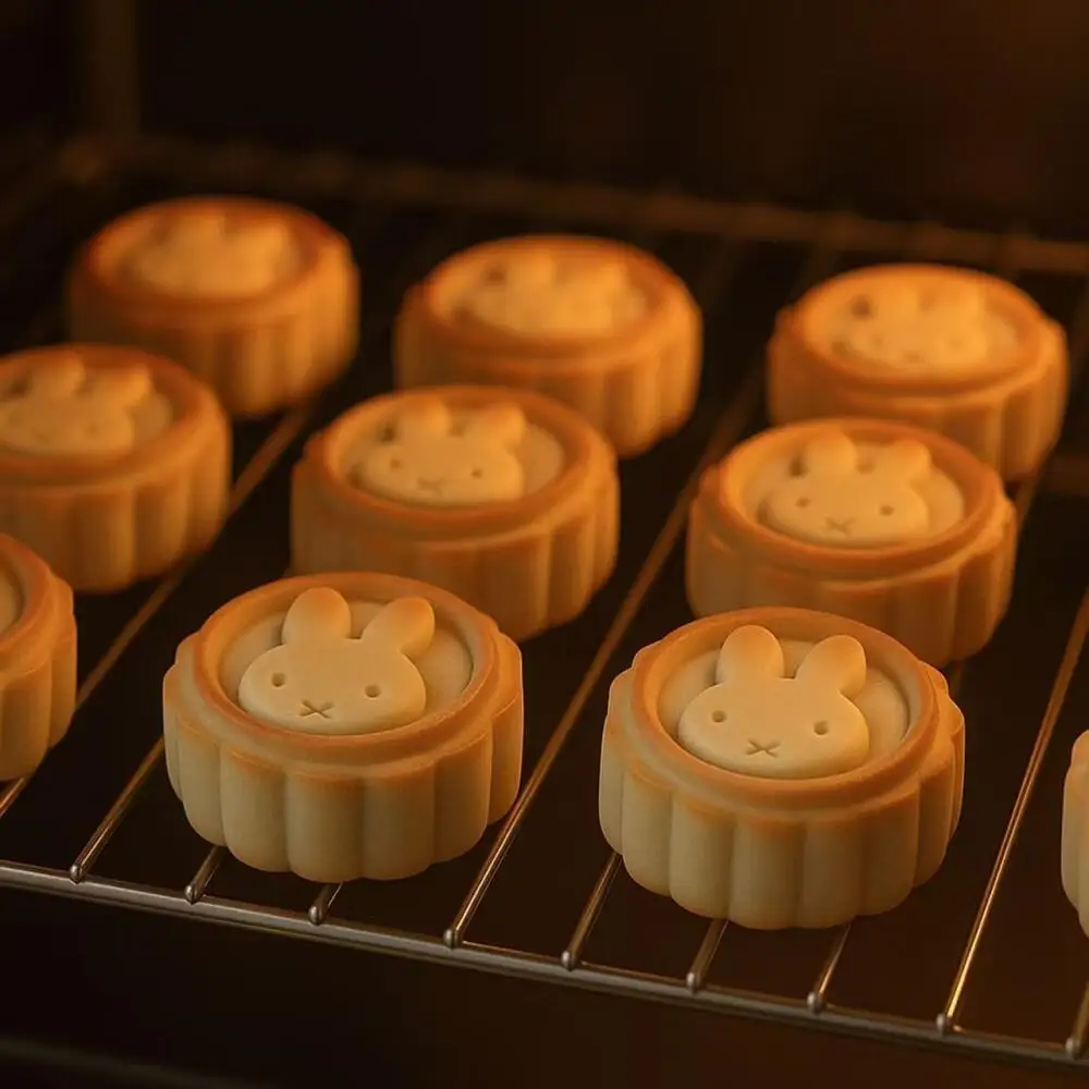 

Miffy Cookie Pastry Mooncake Mold Cartoon Cute Miffy Rabbit Ice Skin Mooncake Mold Gift Kawaii