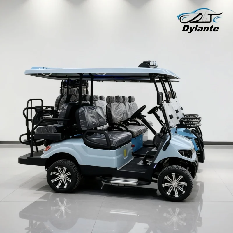 عربة جولف كهربائية قانونية للشارع، معتمدة من CE، دراجة كهربائية، مكبرات صوت بلوتوث، مقعد منجد، سكوتر كهربائي #5